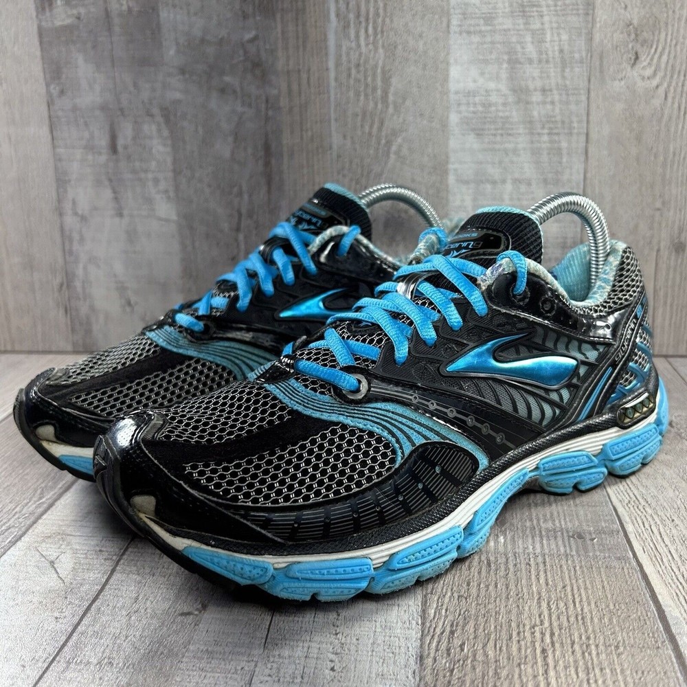 Brooks Glycerin 9 DNA Women's Running Shoes Black Blue Size 10 B 1200911B476